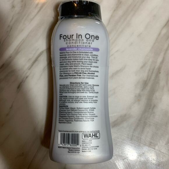 Wahl Four In One Calming Dog Shampoo, Lavender Scent, 24-fl oz bottle - Picture 2 of 2
